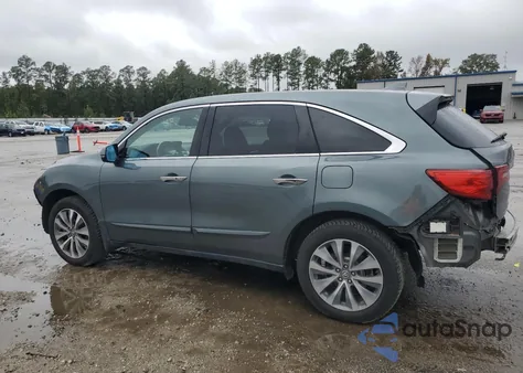 2015 Acura Mdx Technology from USA, damaged, VIN 5FRYD4H44FB021853